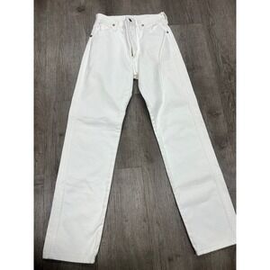 90's Wrangler Womens White Denim Jeans Straight Leg Classic Fit Casual Cotton